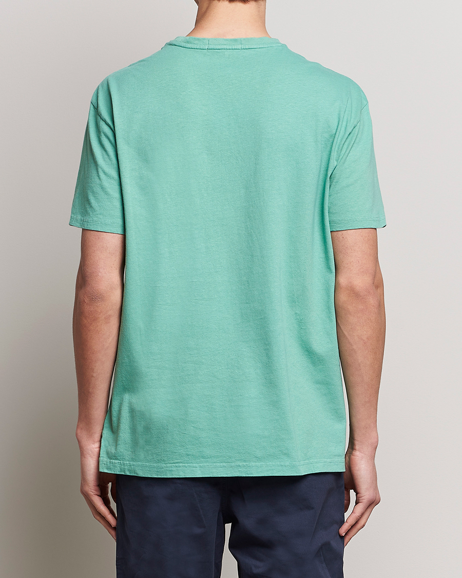 Mies | T-paidat | Polo Ralph Lauren | Cotton/Linen Crew Neck T-Shirt Essex Green