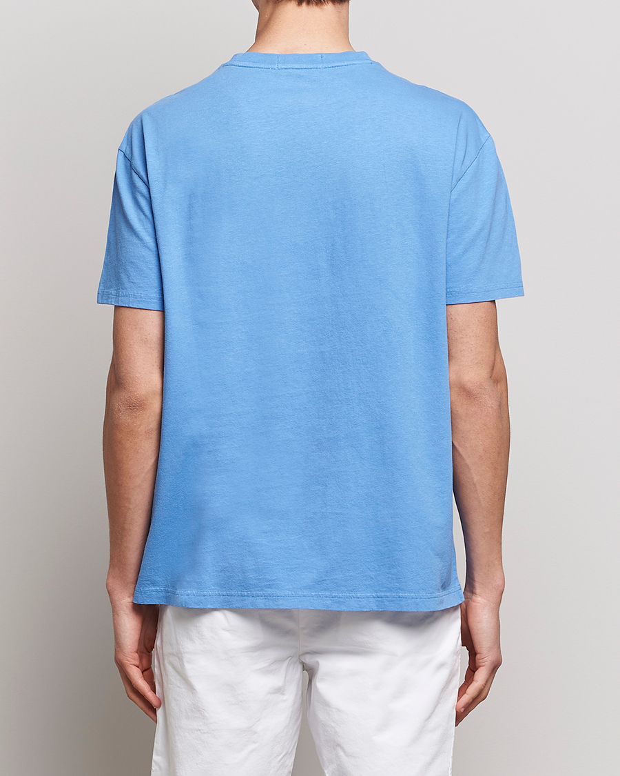 Mies | T-paidat | Polo Ralph Lauren | Cotton/Linen Crew Neck T-Shirt Summer Blue