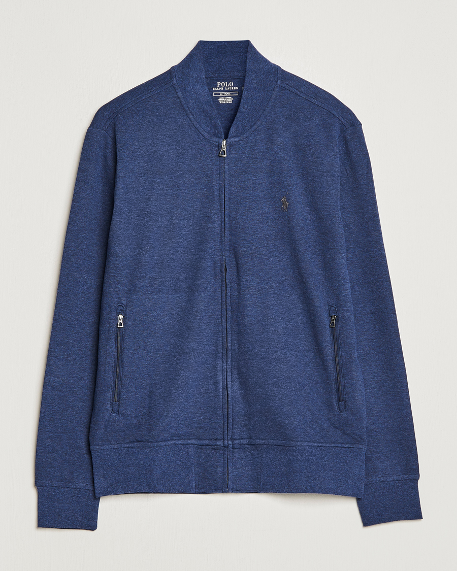 Mies |  | Polo Ralph Lauren | Double Knit Full-Zip Sweater Spring Navy Heather