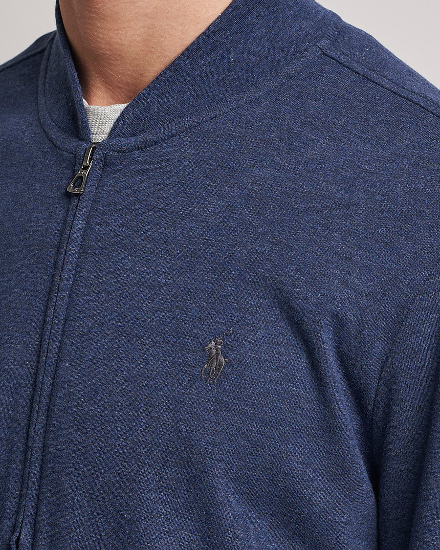Mies | Puserot | Polo Ralph Lauren | Double Knit Full-Zip Sweater Spring Navy Heather