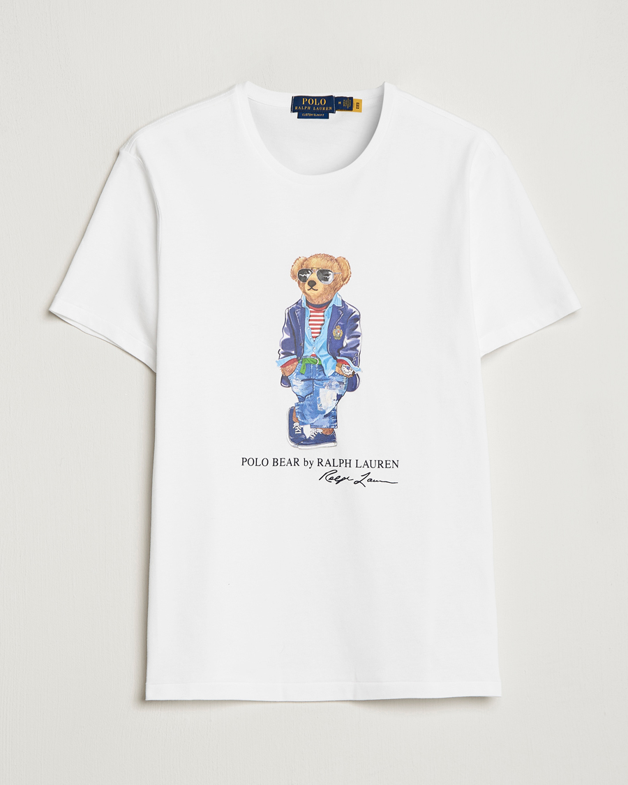 Mies | T-paidat | Polo Ralph Lauren | Printed Regatta Bear Crew Neck T-Shirt White