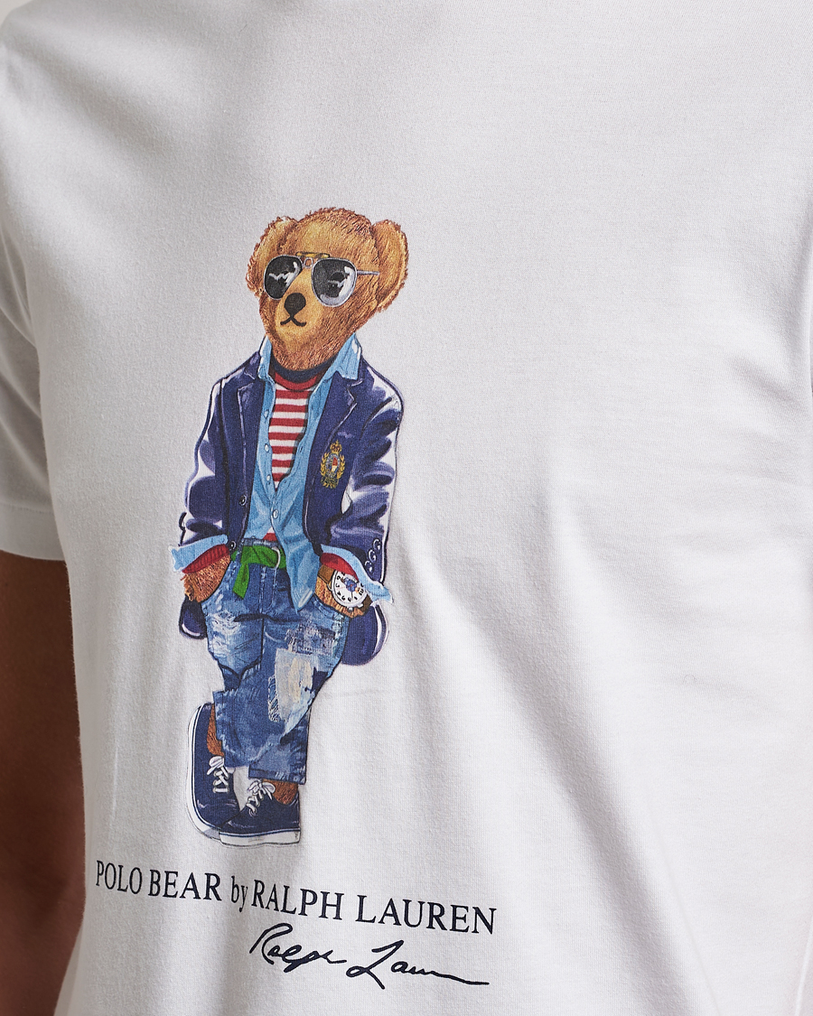 Mies | T-paidat | Polo Ralph Lauren | Printed Regatta Bear Crew Neck T-Shirt White