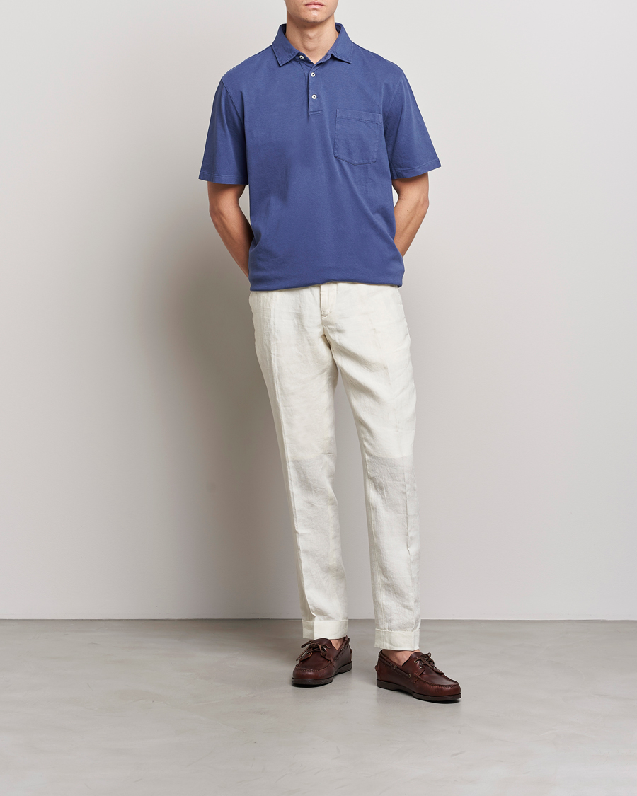 Mies | Pikeet | Polo Ralph Lauren | Cotton/Linen Polo Boathouse Navy