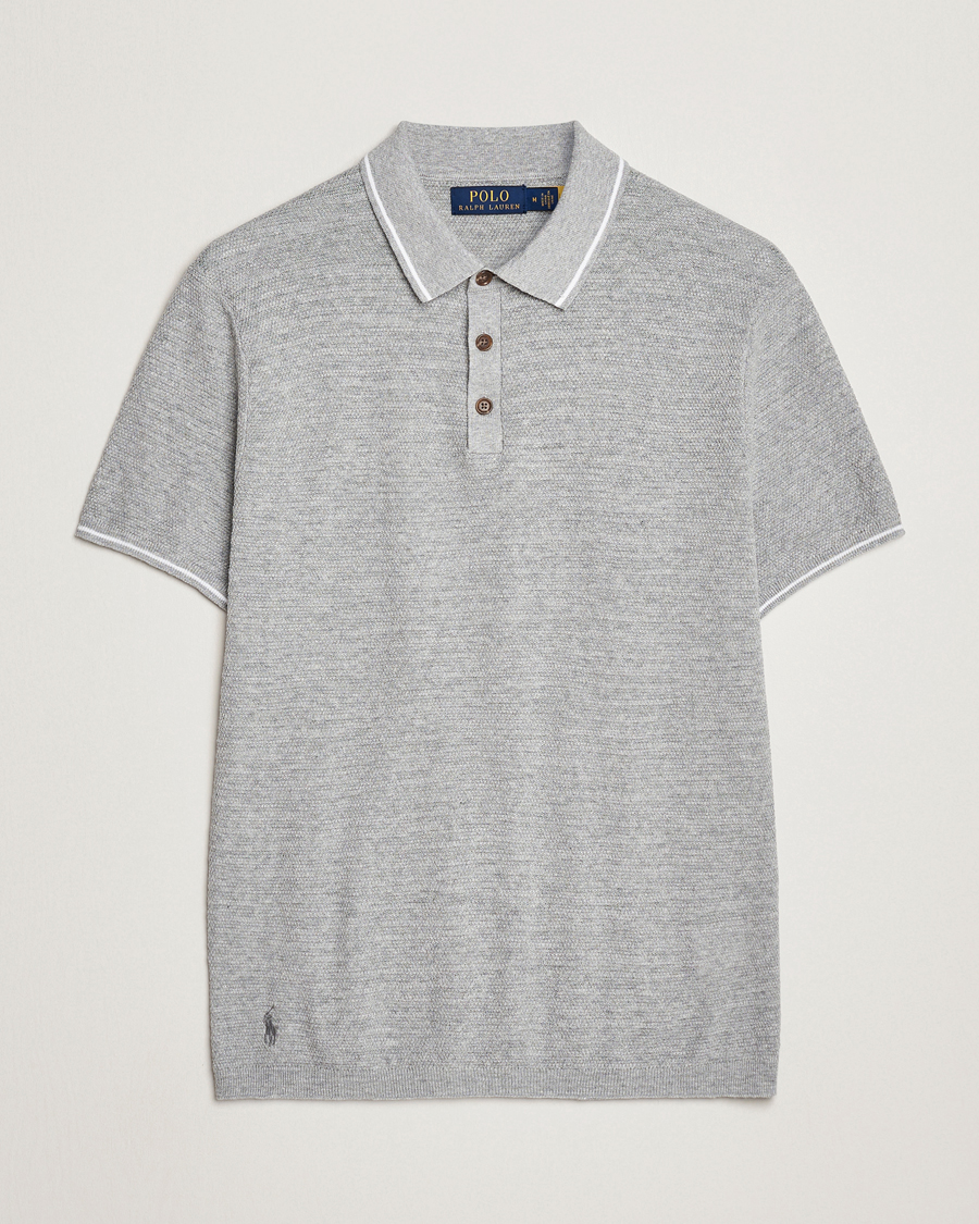Mies | Pikeet | Polo Ralph Lauren | Cotton/Linen Textured Polo Andover Heather