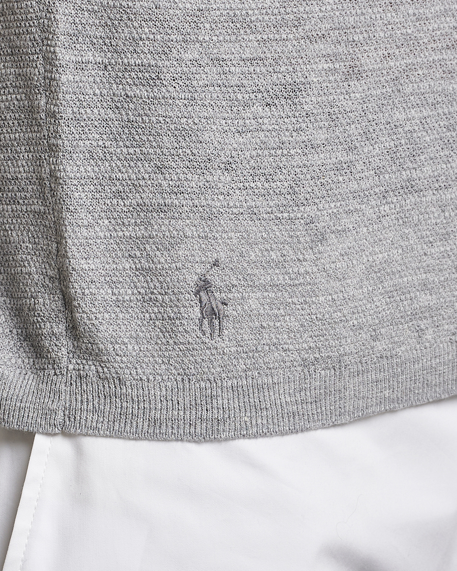 Mies | Pikeet | Polo Ralph Lauren | Cotton/Linen Textured Polo Andover Heather