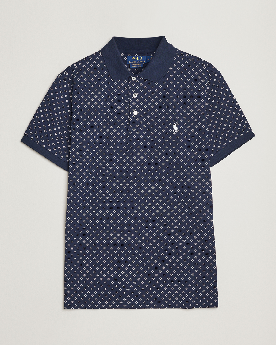 Mies | Pikeet | Polo Ralph Lauren | Custom Slim Fit Diamond Dots Polo Newport Navy
