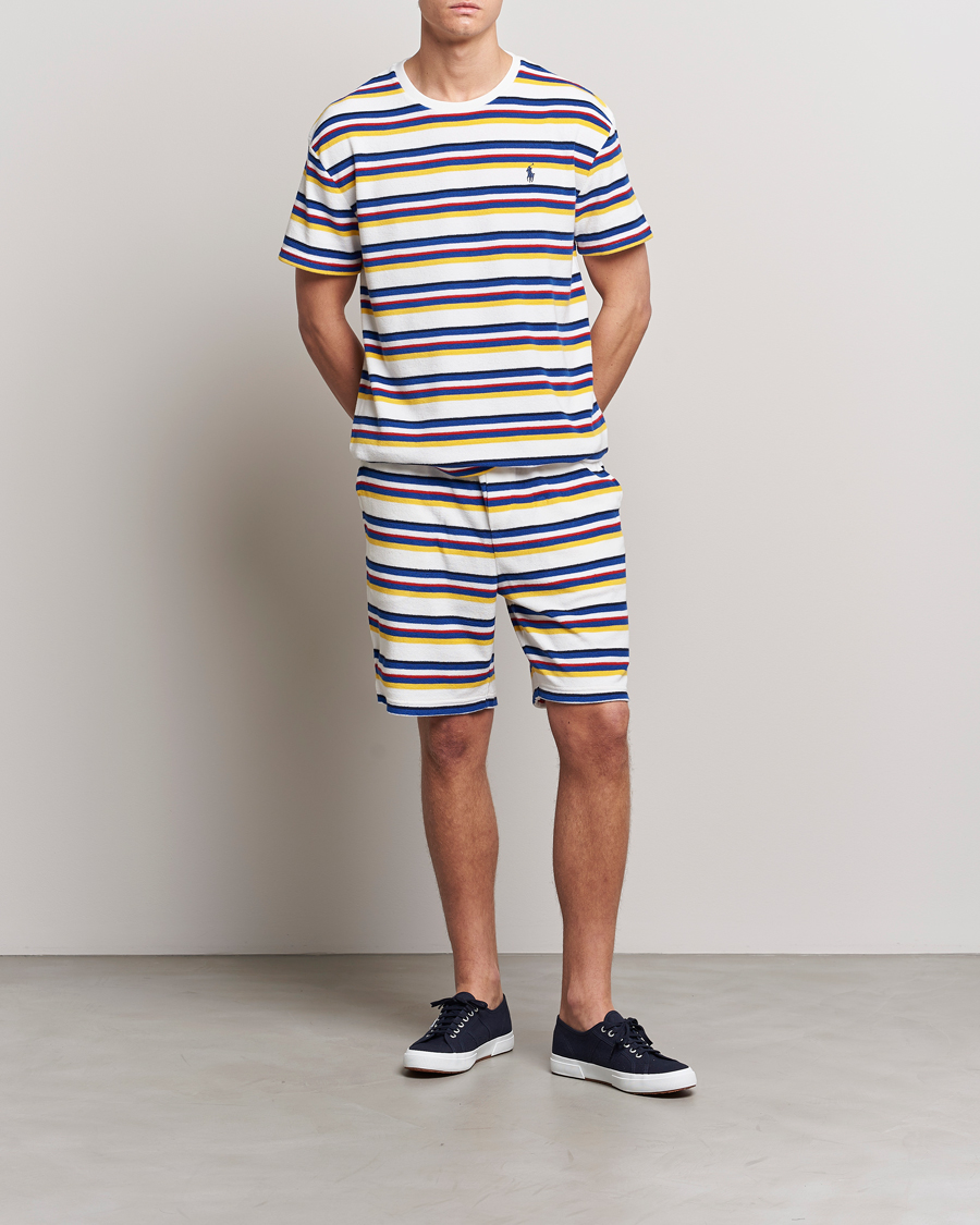 Mies | T-paidat | Polo Ralph Lauren | Cotton Terry Striped T-Shirt Multi