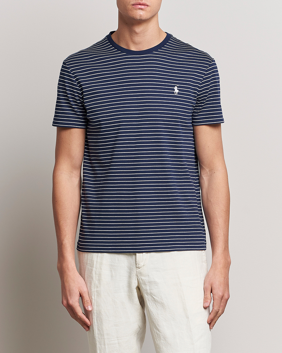 Mies |  | Polo Ralph Lauren | Luxury Pima Cotton Striped T-shirt Navy/White