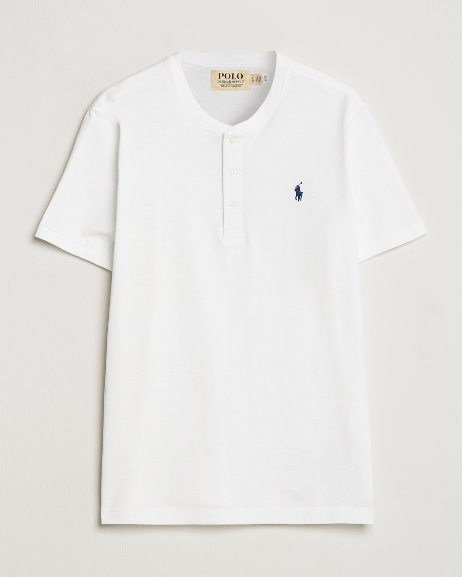 Mies | T-paidat | Polo Ralph Lauren | Slub Jersey Henley T-Shirt White