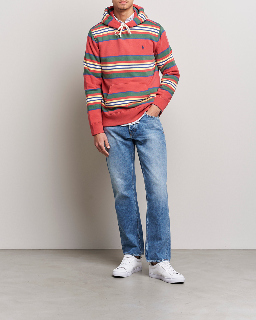 Mies | Puserot | Polo Ralph Lauren | Yarn Died Fleece Striped Hoodie Multi