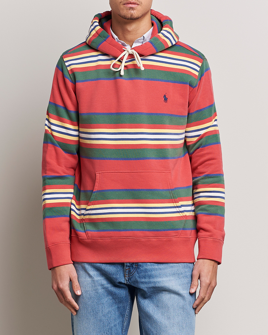 Mies | Puserot | Polo Ralph Lauren | Yarn Died Fleece Striped Hoodie Multi