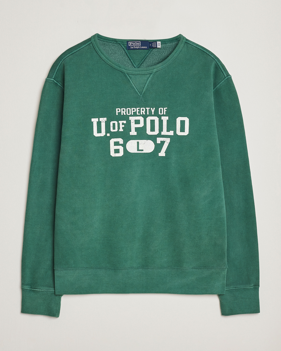 Mies | Puserot | Polo Ralph Lauren | Fleece Logo Sweatshirt Washed Forest