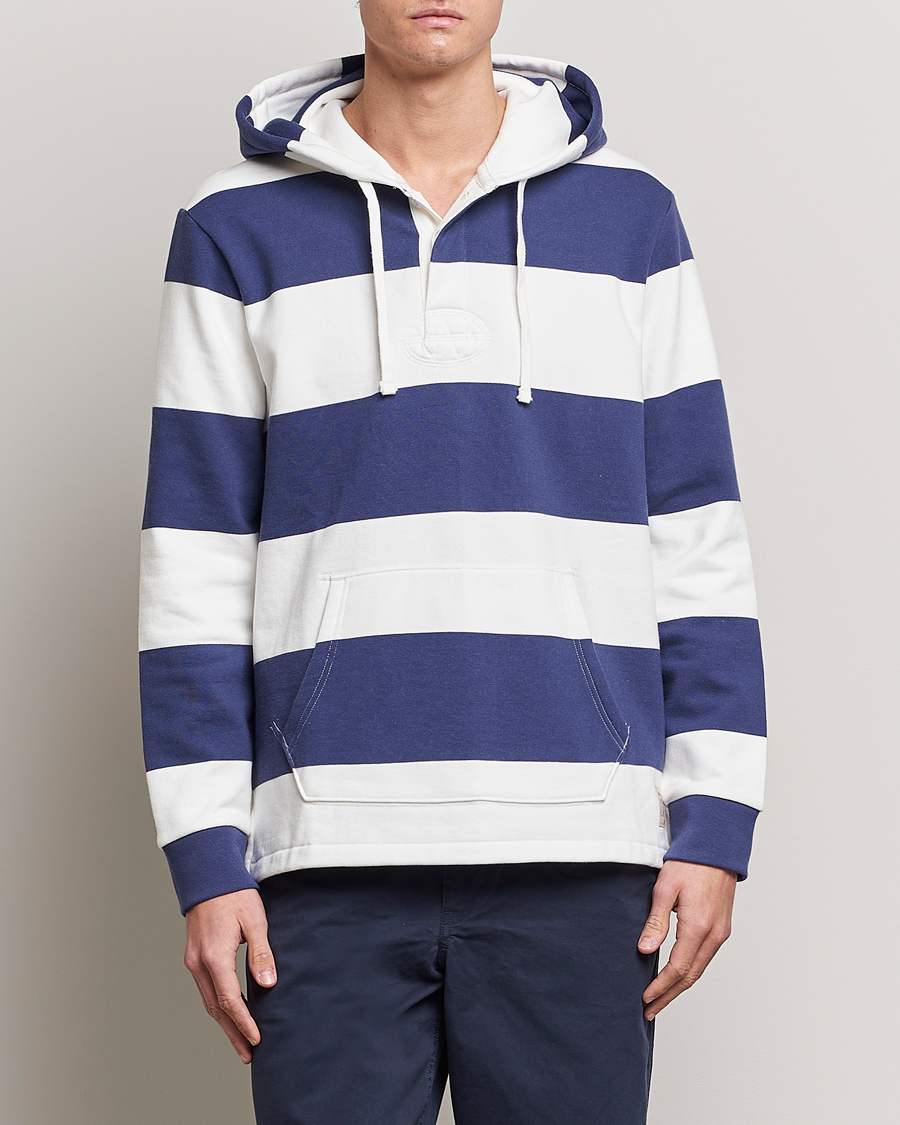 Mies | Puserot | Polo Ralph Lauren | Jersey Blockstriped Hoodie Boat Navy/White