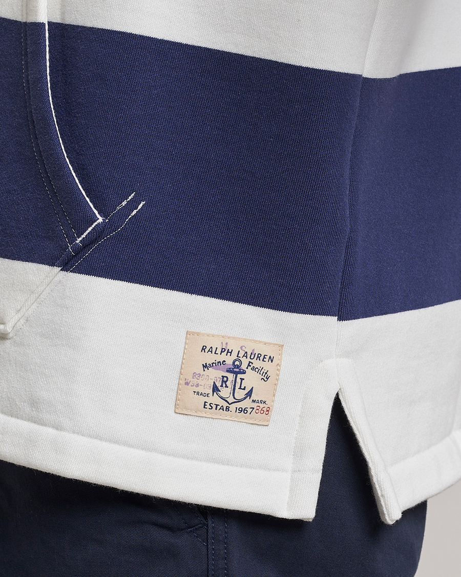 Mies | Puserot | Polo Ralph Lauren | Jersey Blockstriped Hoodie Boat Navy/White