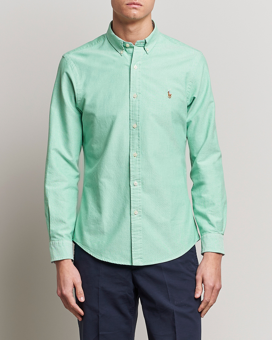 Mies |  | Polo Ralph Lauren | Slim Fit Oxford Button Down Shirt Golf Green