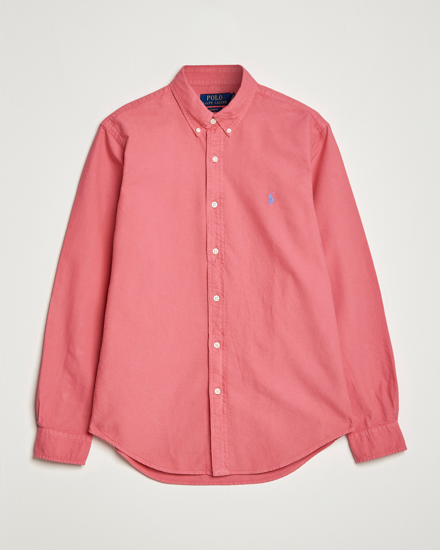 Mies | Kauluspaidat | Polo Ralph Lauren | Slim Fit Garment Dyed Oxford Red Sky