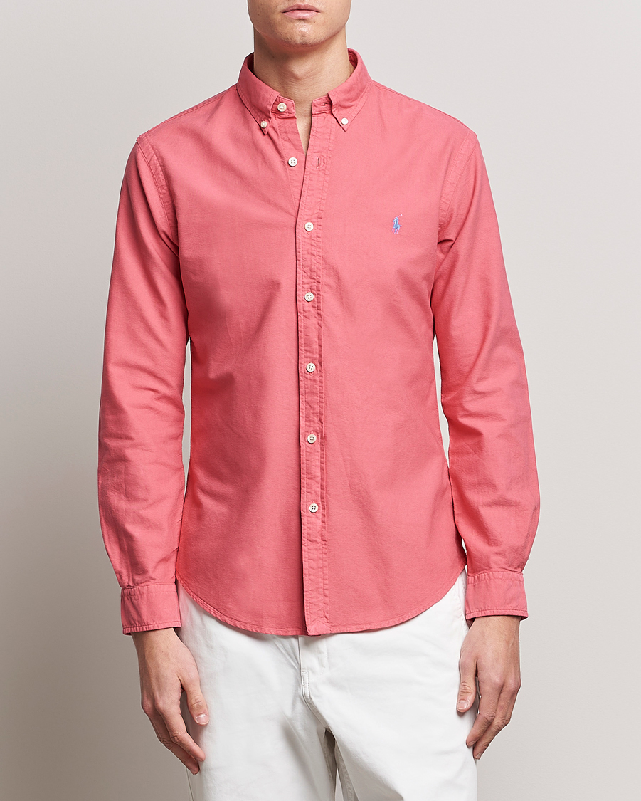 Mies |  | Polo Ralph Lauren | Slim Fit Garment Dyed Oxford Red Sky