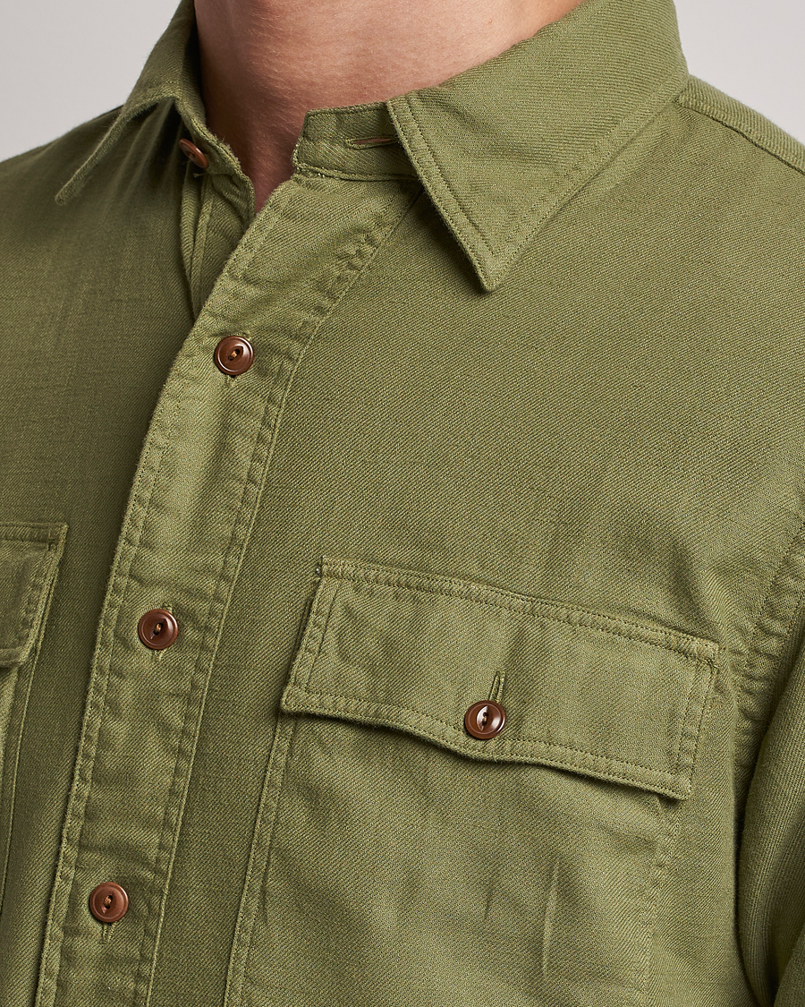 Mies | Kauluspaidat | Polo Ralph Lauren | Cotton Overshirt Sage Olive