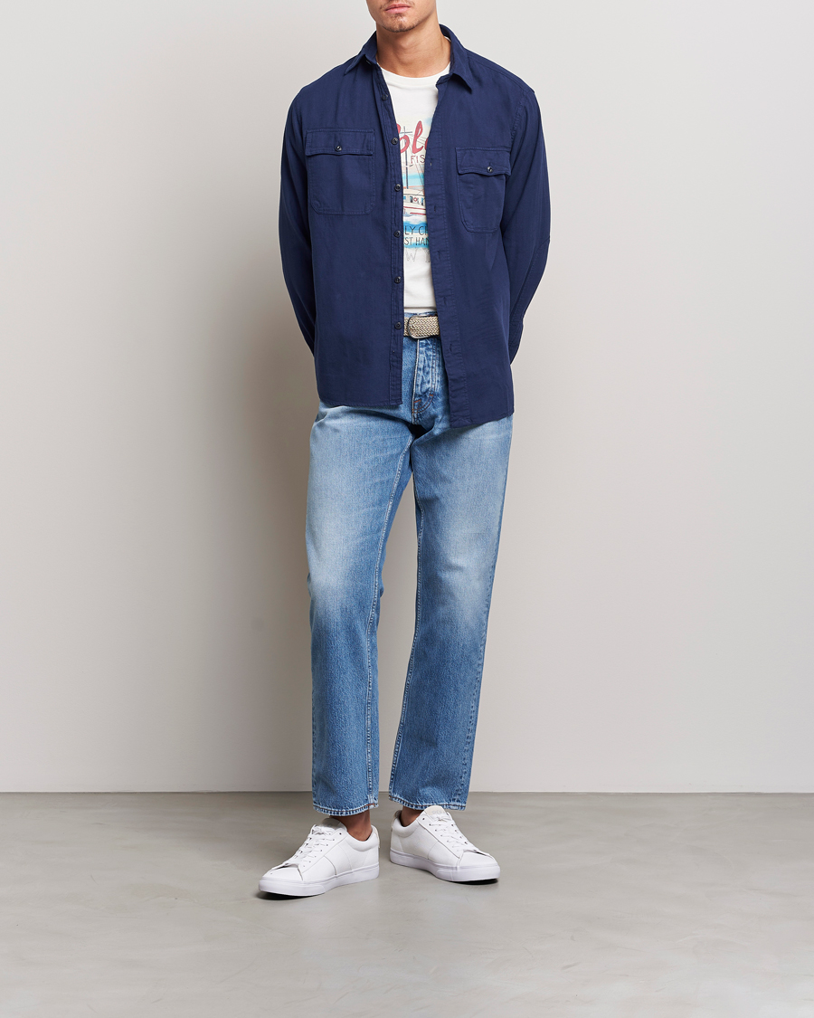 Mies | Kauluspaidat | Polo Ralph Lauren | Cotton Overshirt Newport Navy