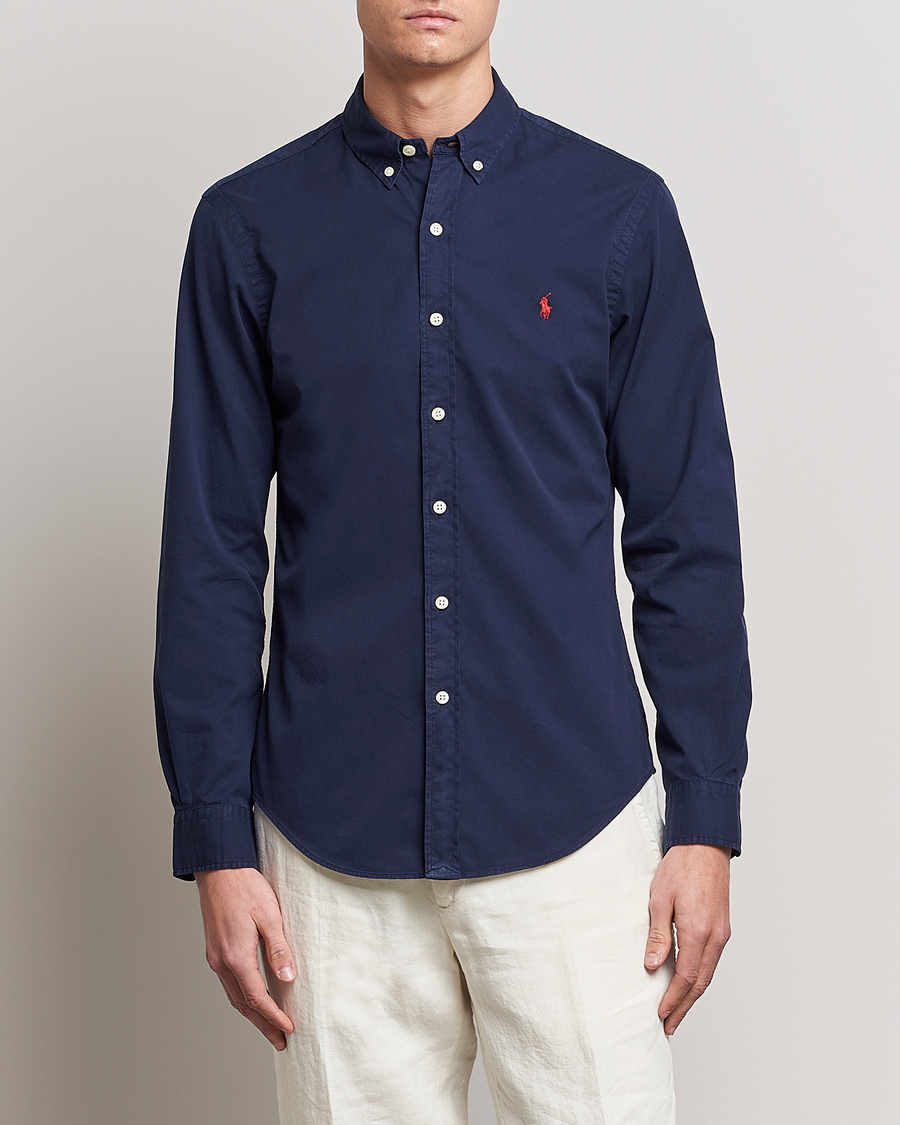 Mies | Rennot paidat | Polo Ralph Lauren | Slim Fit Twill Shirt Newport Navy
