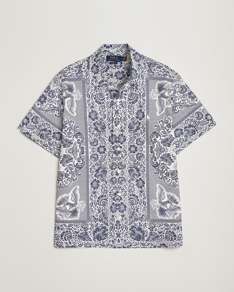 Mies | Kauluspaidat | Polo Ralph Lauren | Printed Paisley Short Sleeve Shirt Blue