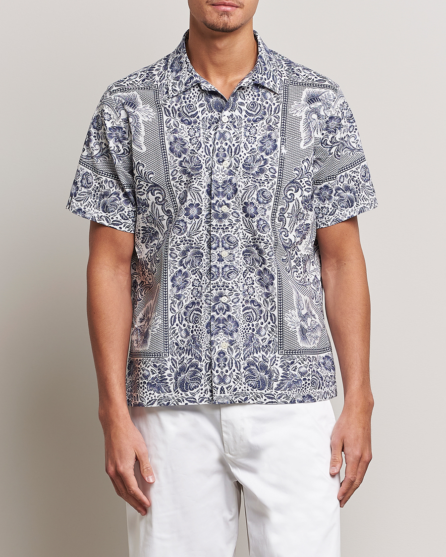 Mies | Kauluspaidat | Polo Ralph Lauren | Printed Paisley Short Sleeve Shirt Blue