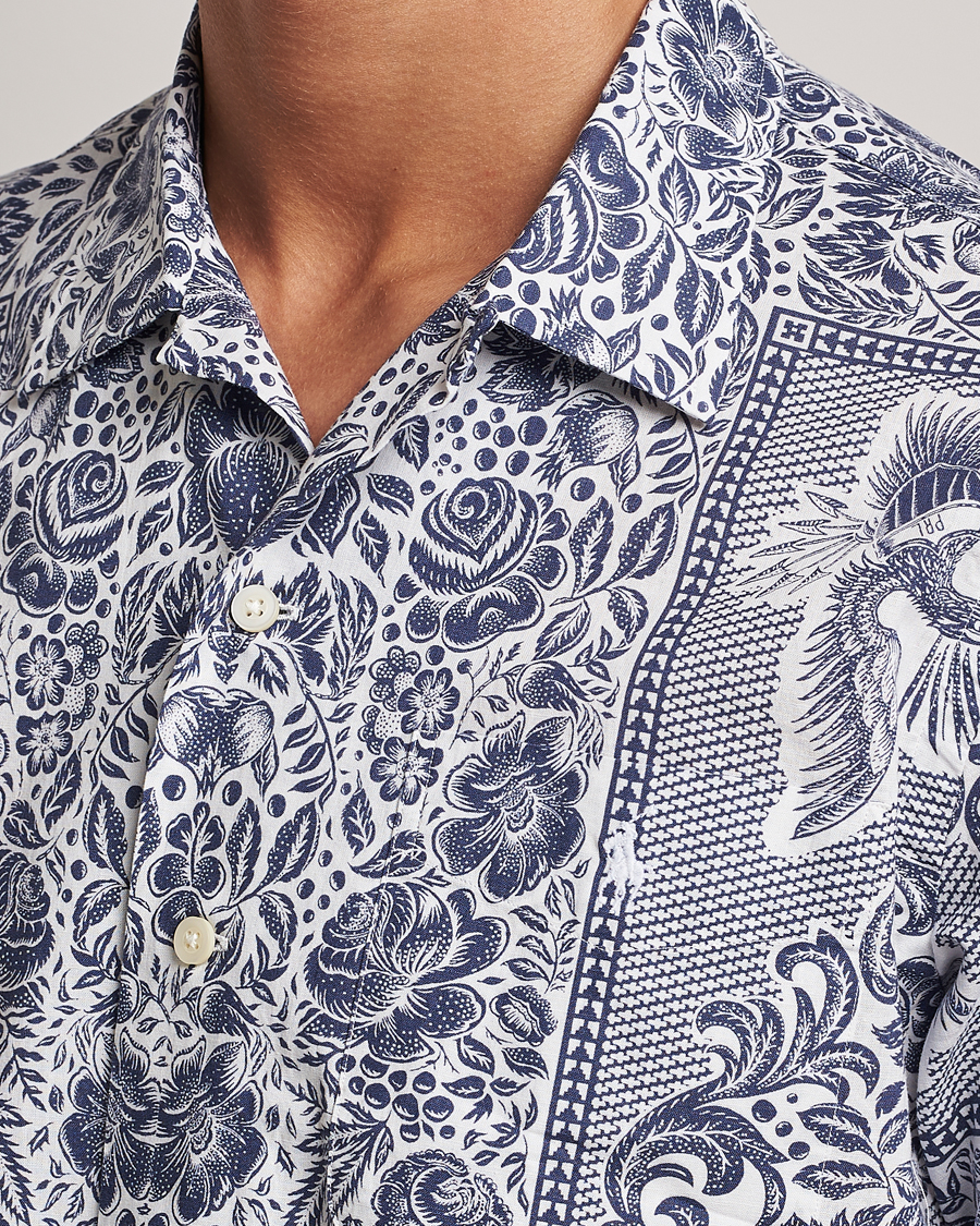 Mies | Kauluspaidat | Polo Ralph Lauren | Printed Paisley Short Sleeve Shirt Blue