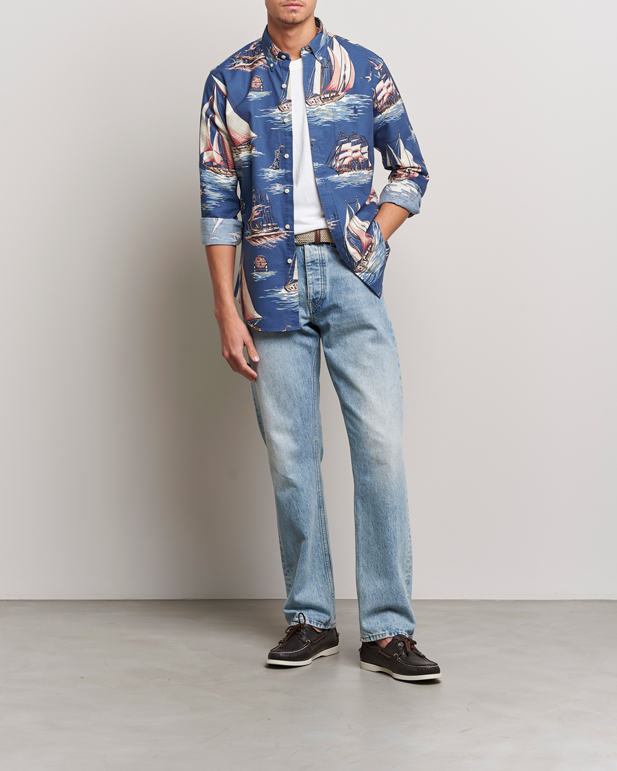 Mies | Kauluspaidat | Polo Ralph Lauren | Printed Regatta Oxford Shirt Blue