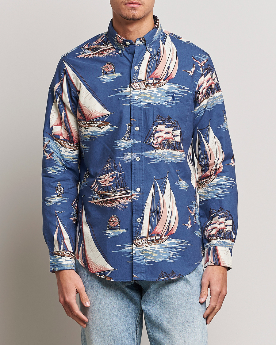 Mies | Kauluspaidat | Polo Ralph Lauren | Printed Regatta Oxford Shirt Blue