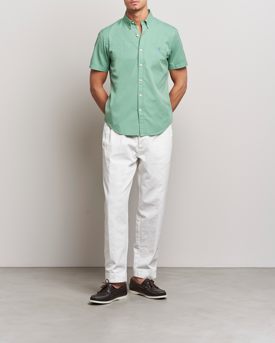 Mies | Kauluspaidat | Polo Ralph Lauren | Twill Short Sleeve Shirt Faded Mint