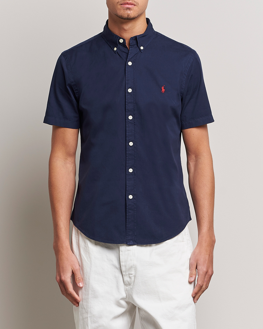 Mies |  | Polo Ralph Lauren | Twill Short Sleeve Shirt Newport Navy
