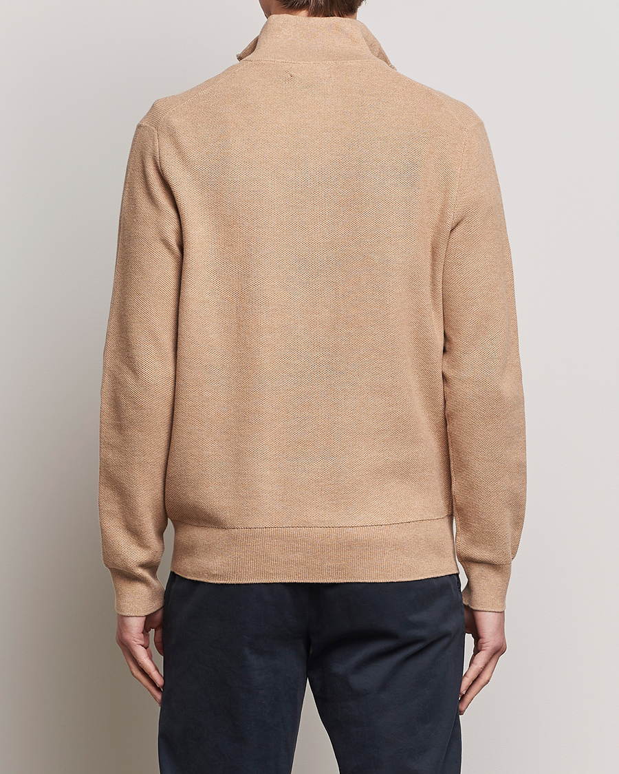Mies | Puserot | Polo Ralph Lauren | Textured Half-Zip Camel Melange