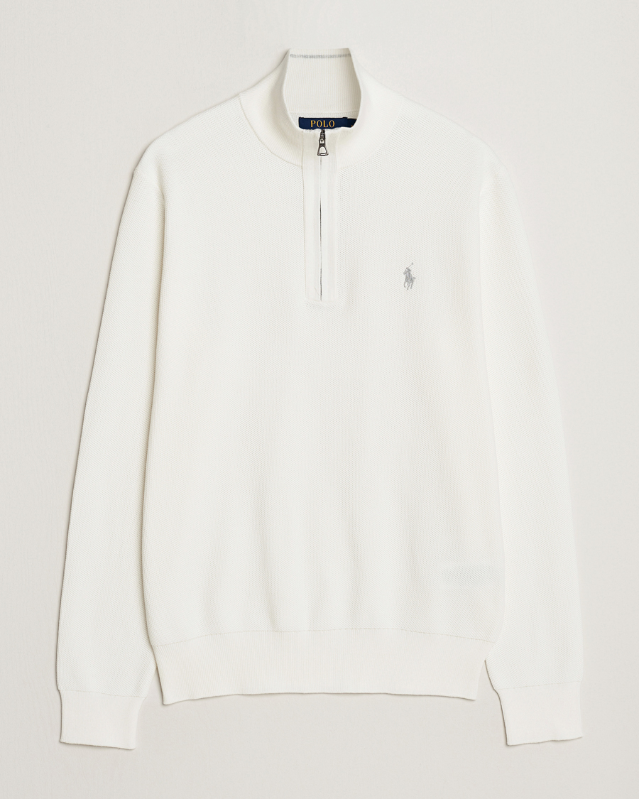 Mies | Puserot | Polo Ralph Lauren | Textured Half-Zip Deckwash White