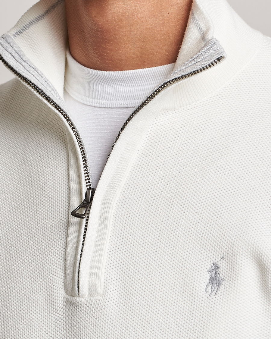 Mies | Puserot | Polo Ralph Lauren | Textured Half-Zip Deckwash White