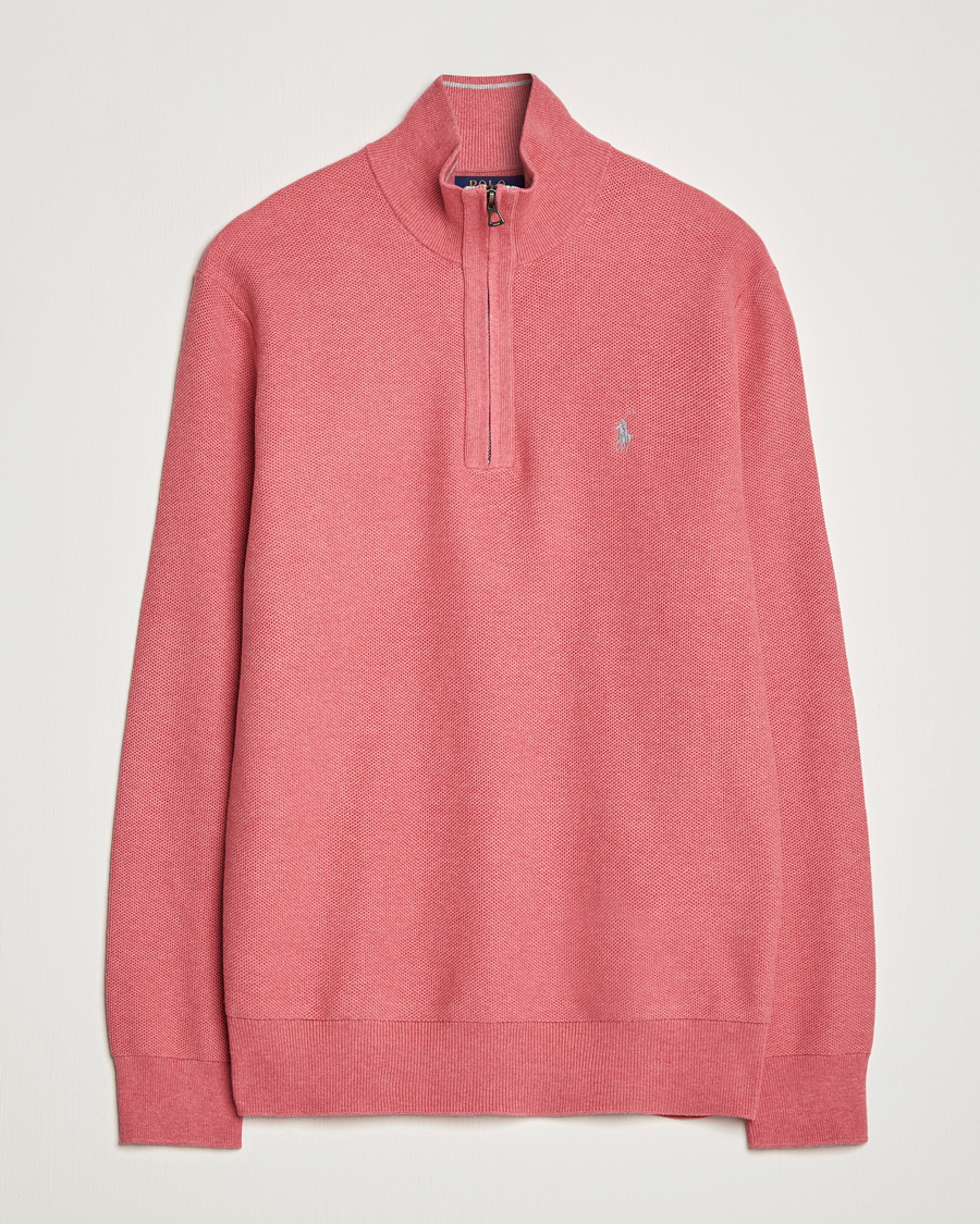 Mies | Puserot | Polo Ralph Lauren | Textured Half-Zip Red Sky Heather