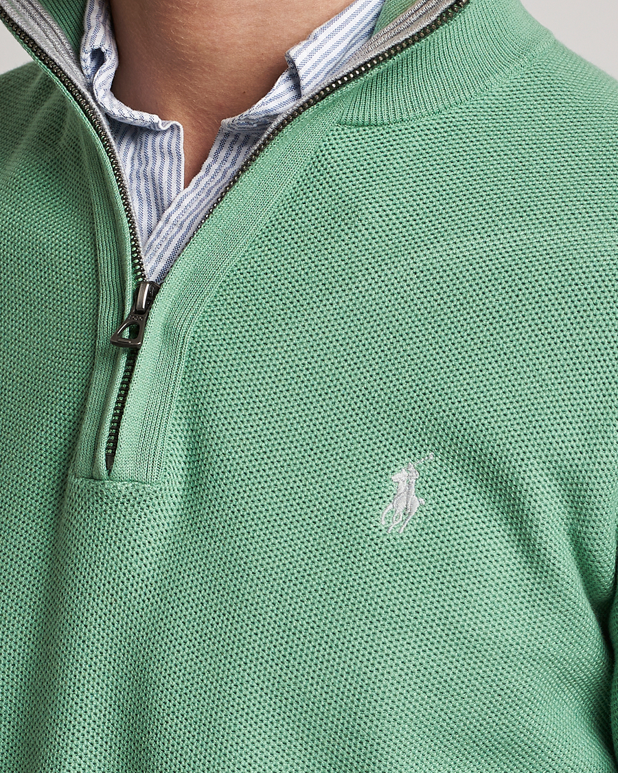 Mies | Puserot | Polo Ralph Lauren | Textured Half-Zip Pistachio Green