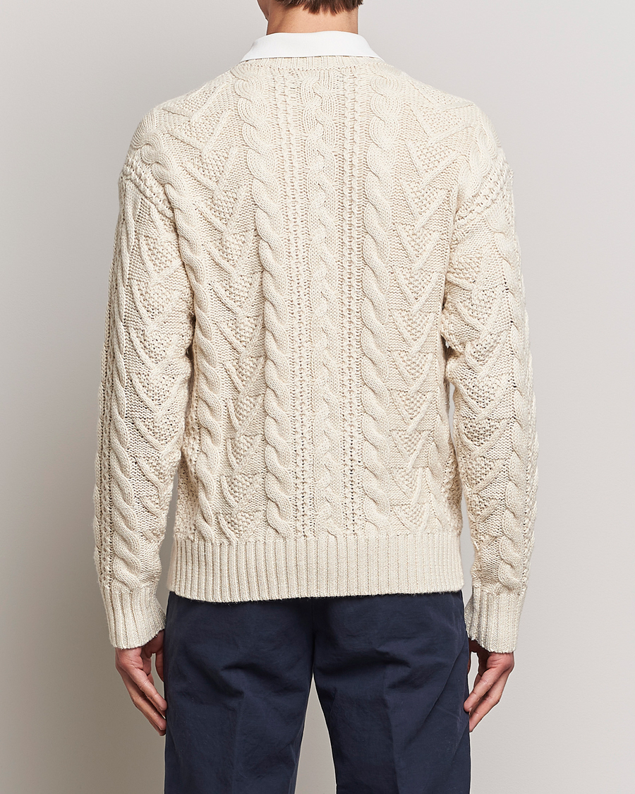 Mies | Puserot | Polo Ralph Lauren | Knitted Fishermen Sweater Cream