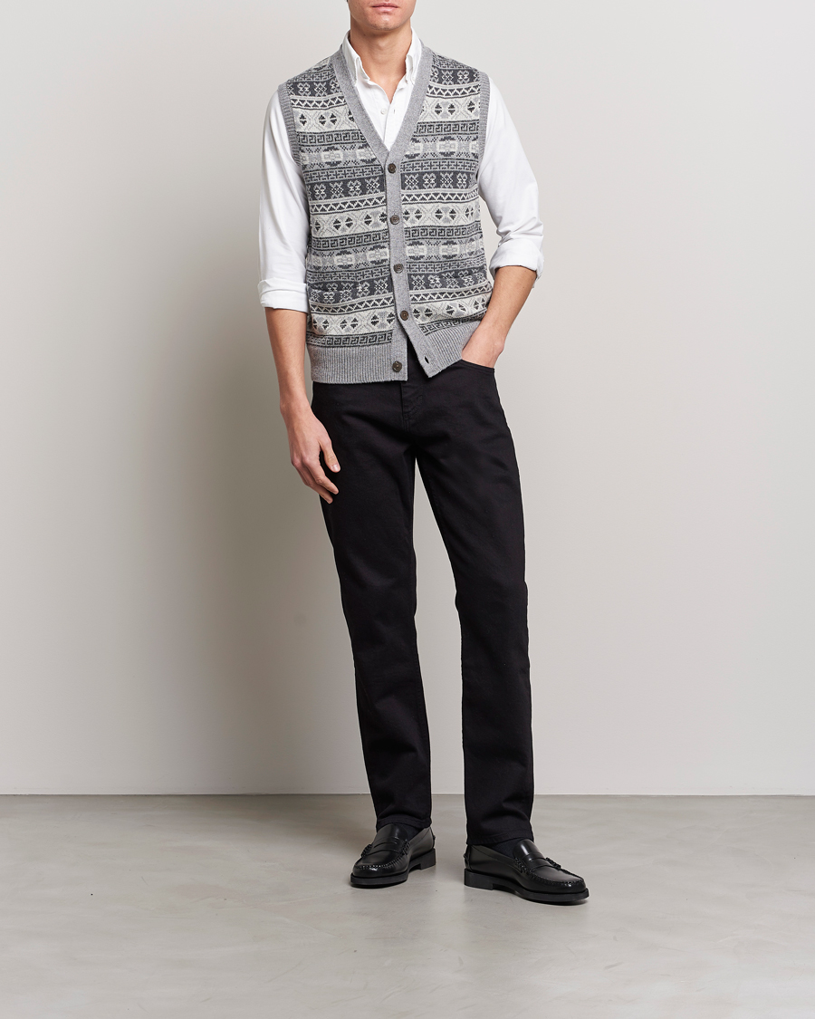 Mies | Puserot | Polo Ralph Lauren | Knitted Fairisle Vest Grey
