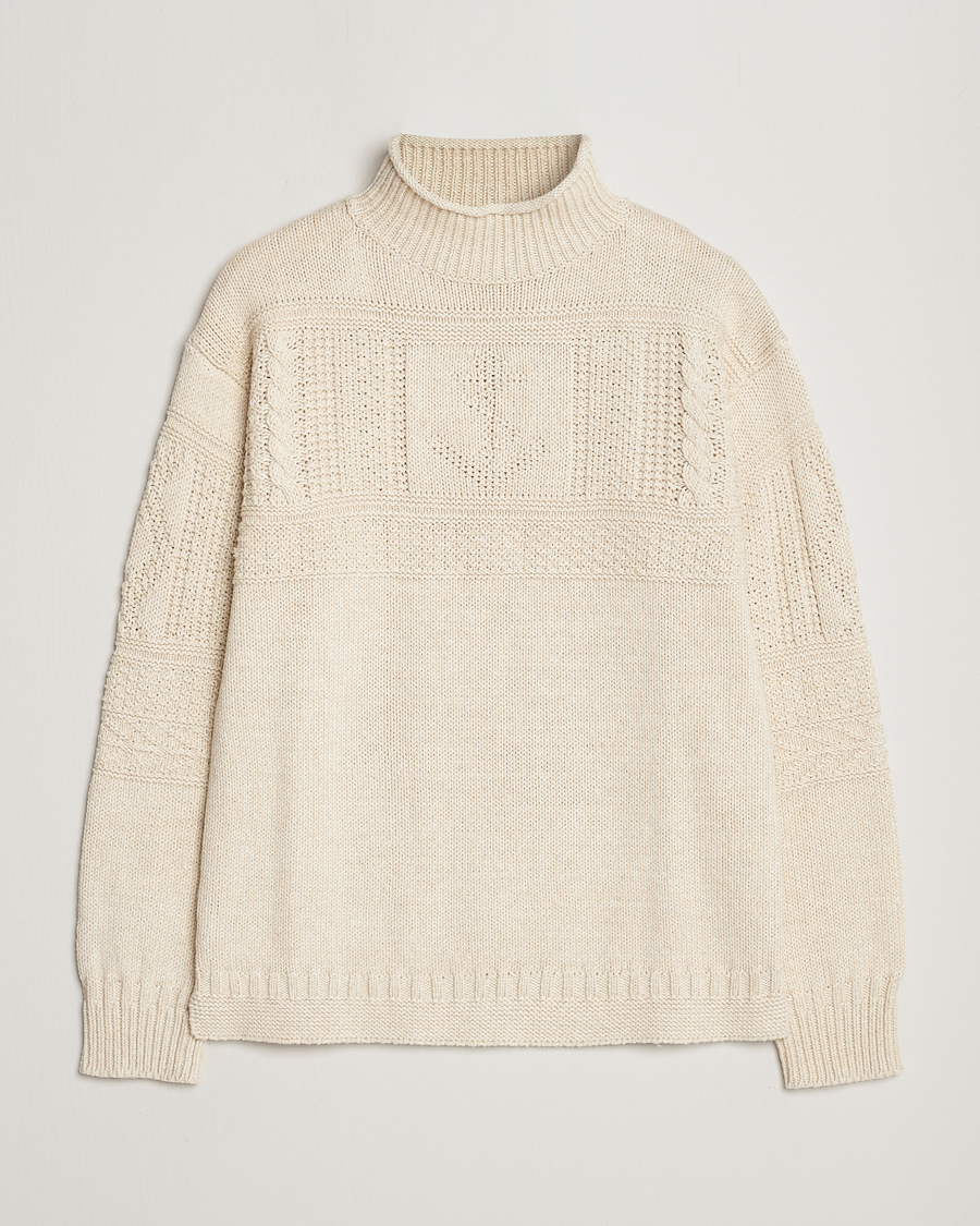 Mies | Puserot | Polo Ralph Lauren | Knitted Fishermen Sweater Cream