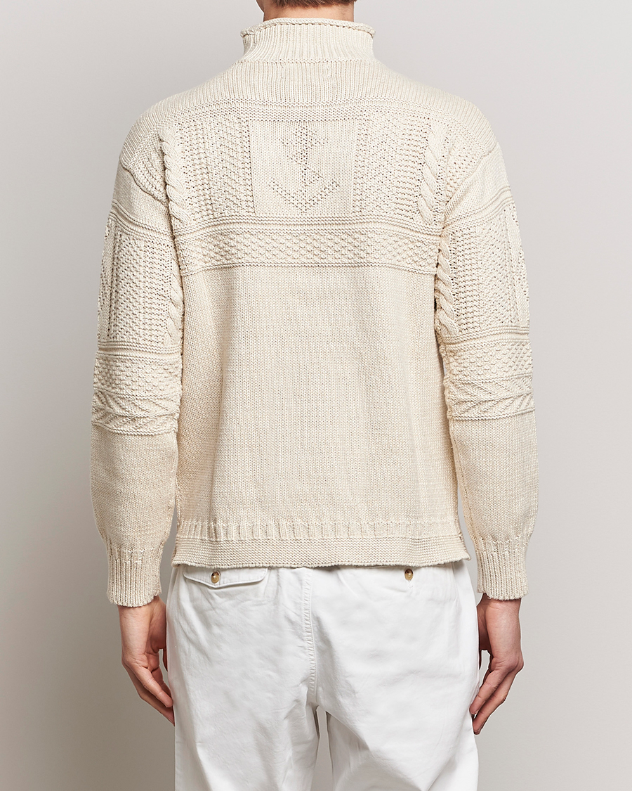 Mies | Puserot | Polo Ralph Lauren | Knitted Fishermen Sweater Cream