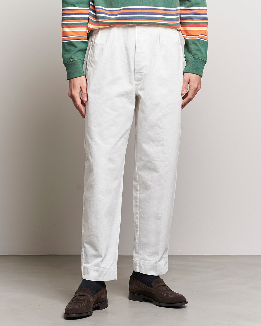 Mies | Housut | Polo Ralph Lauren | Rustic Twill Officer Trousers Deckwash White