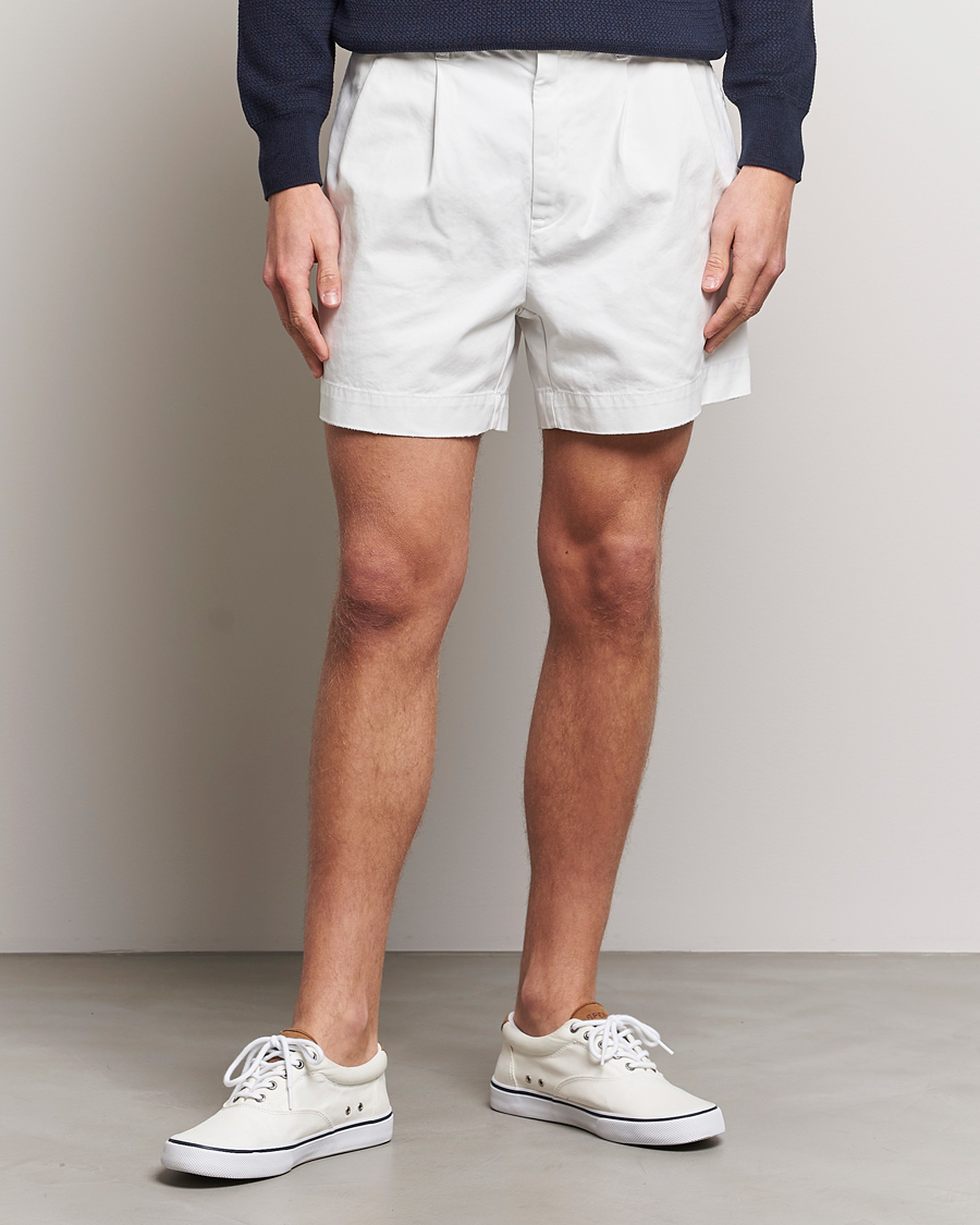 Mies | Chino-shortsit | Polo Ralph Lauren | Twill Pleated Regatta Shorts Deckwash White