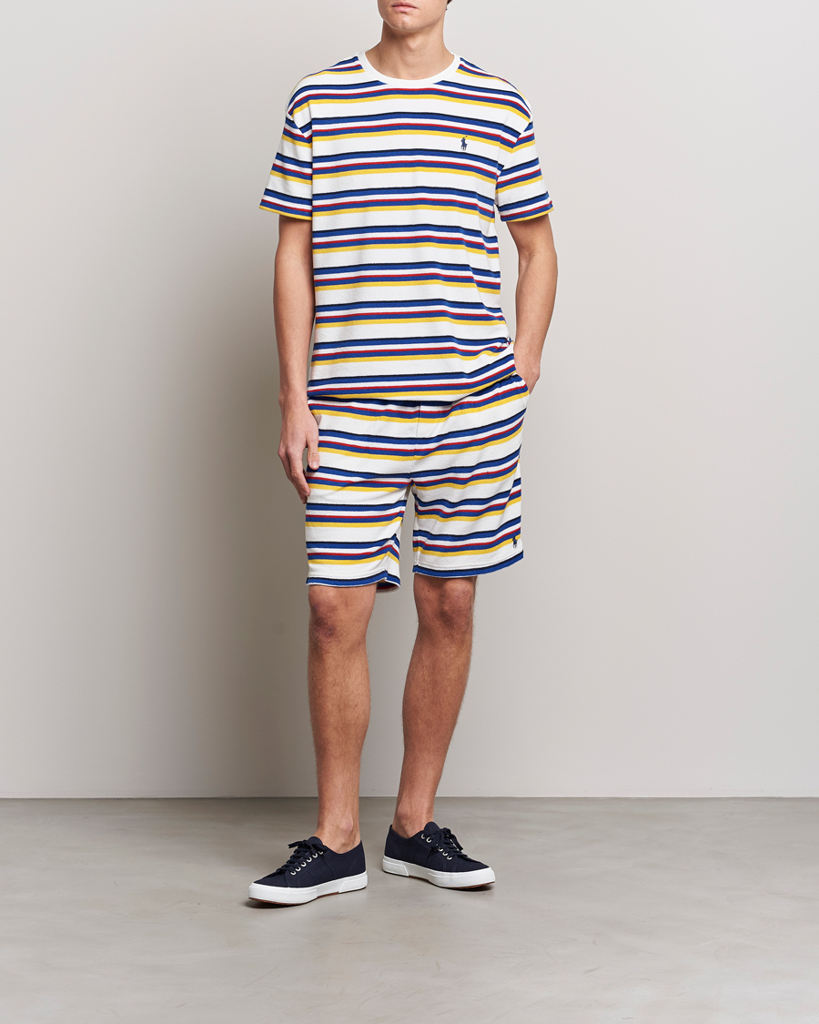 Mies | Shortsit | Polo Ralph Lauren | Cotton Terry Striped Sweatshorts Multi