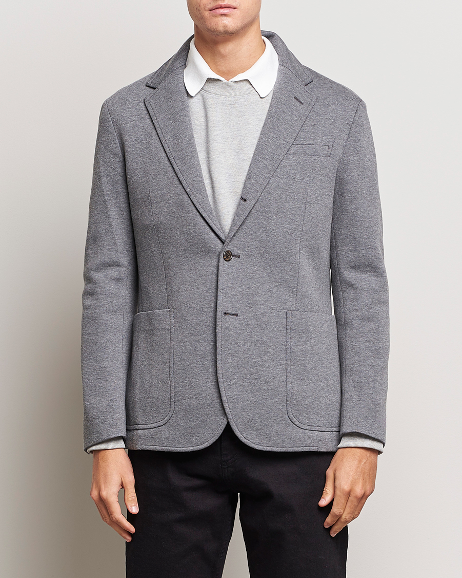 Mies |  | Polo Ralph Lauren | Double Knit Jersey Blazer Medium Grey Heather