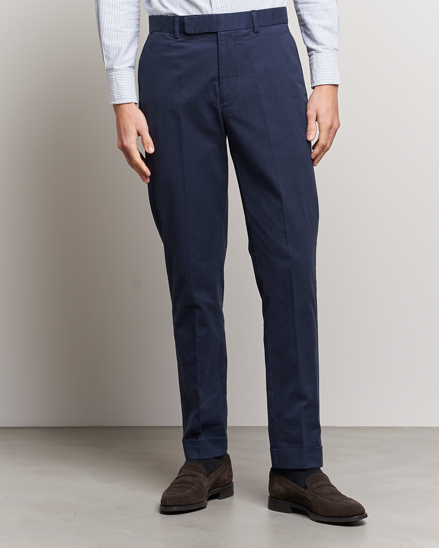Mies | Arkipuku | Polo Ralph Lauren | Cotton Stretch Trousers Nautical Ink