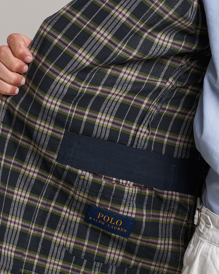 Mies | Pikkutakit | Polo Ralph Lauren | Cotton Madras Checked Blazer Navy/Olive/Burgundy