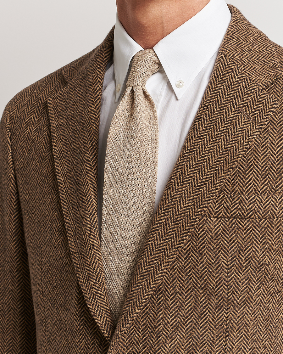 Mies | Asusteet | Polo Ralph Lauren | Linen Knitted Tie Tan