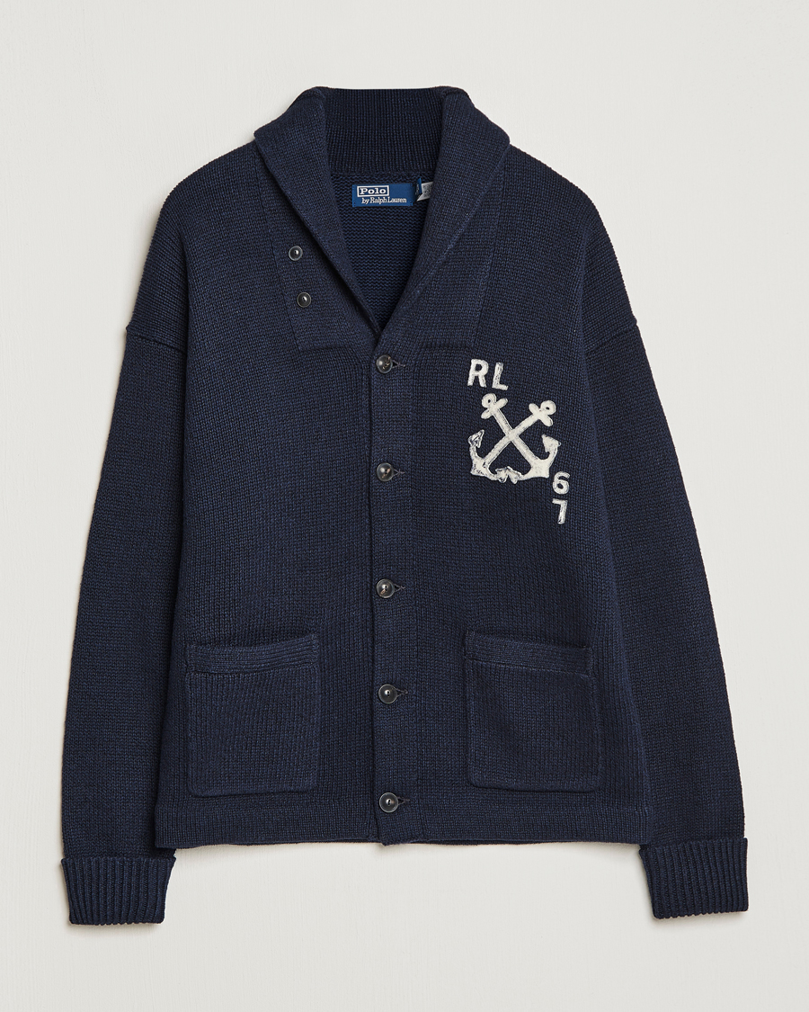 Mies | Puserot | Polo Ralph Lauren | RL Knitted Cardigan Navy