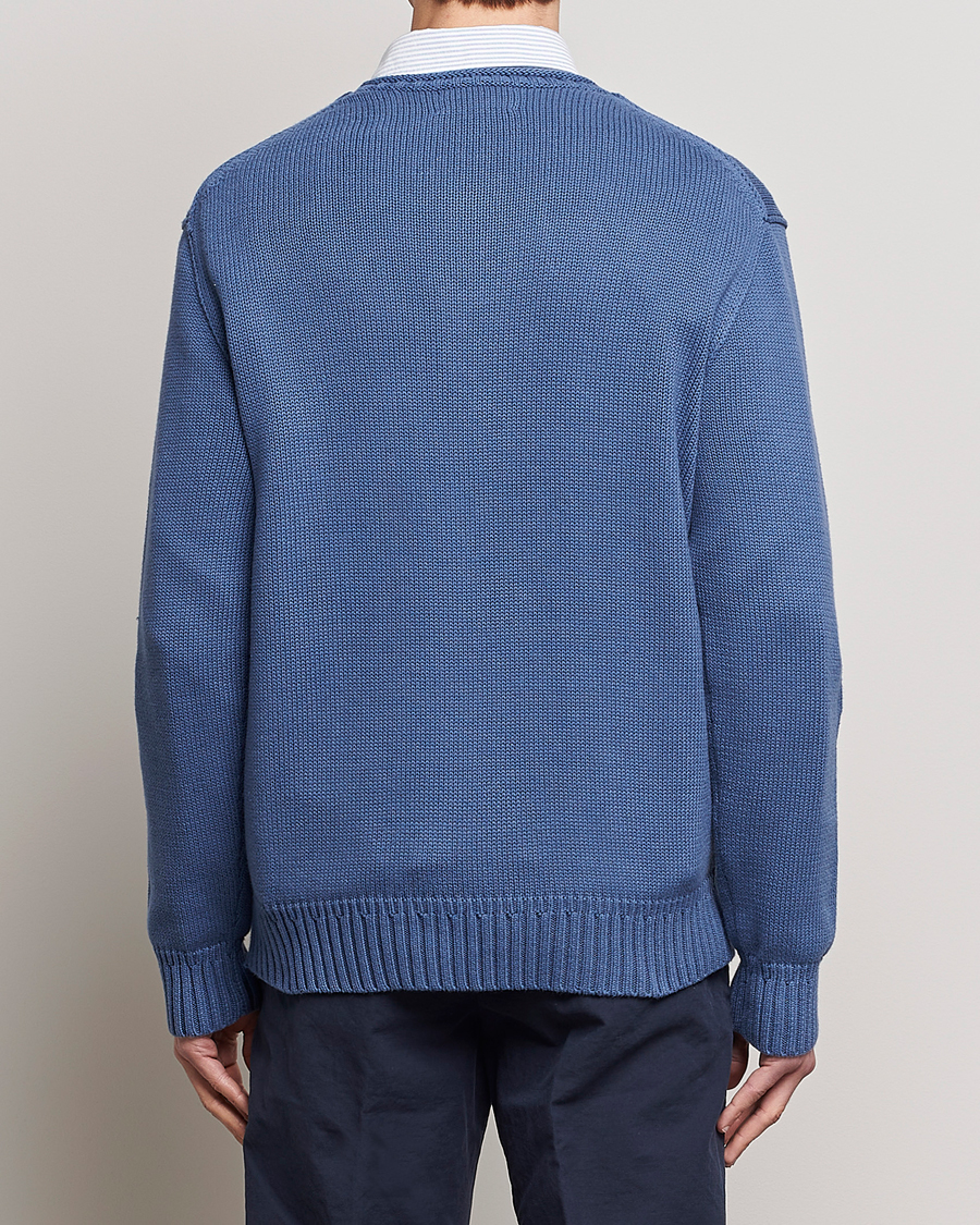 Mies | Puserot | Polo Ralph Lauren | Cotton Knitted Bear Sweater Blue Haven