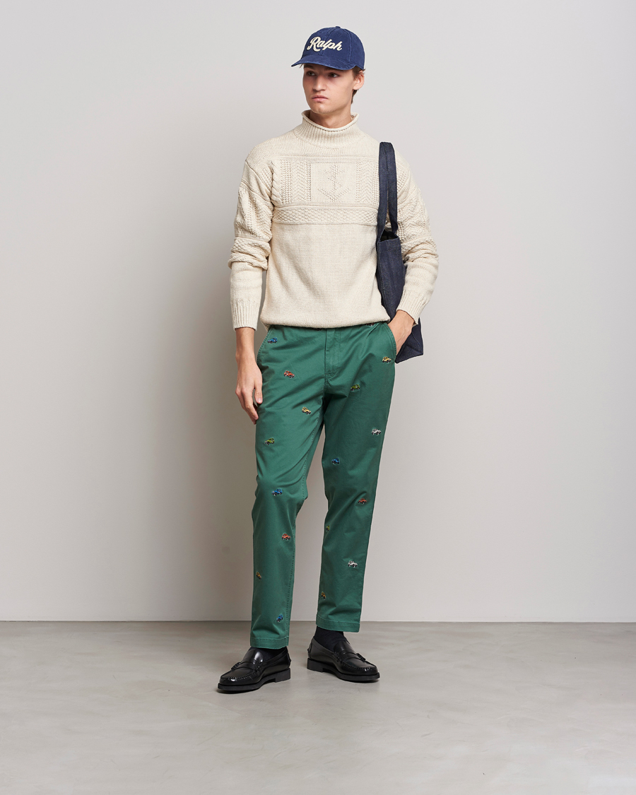 Mies | Housut | Polo Ralph Lauren | Prepster Twill Printed Jeeps Pants Washed Forest